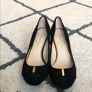 Jessica Simpson velvet heels